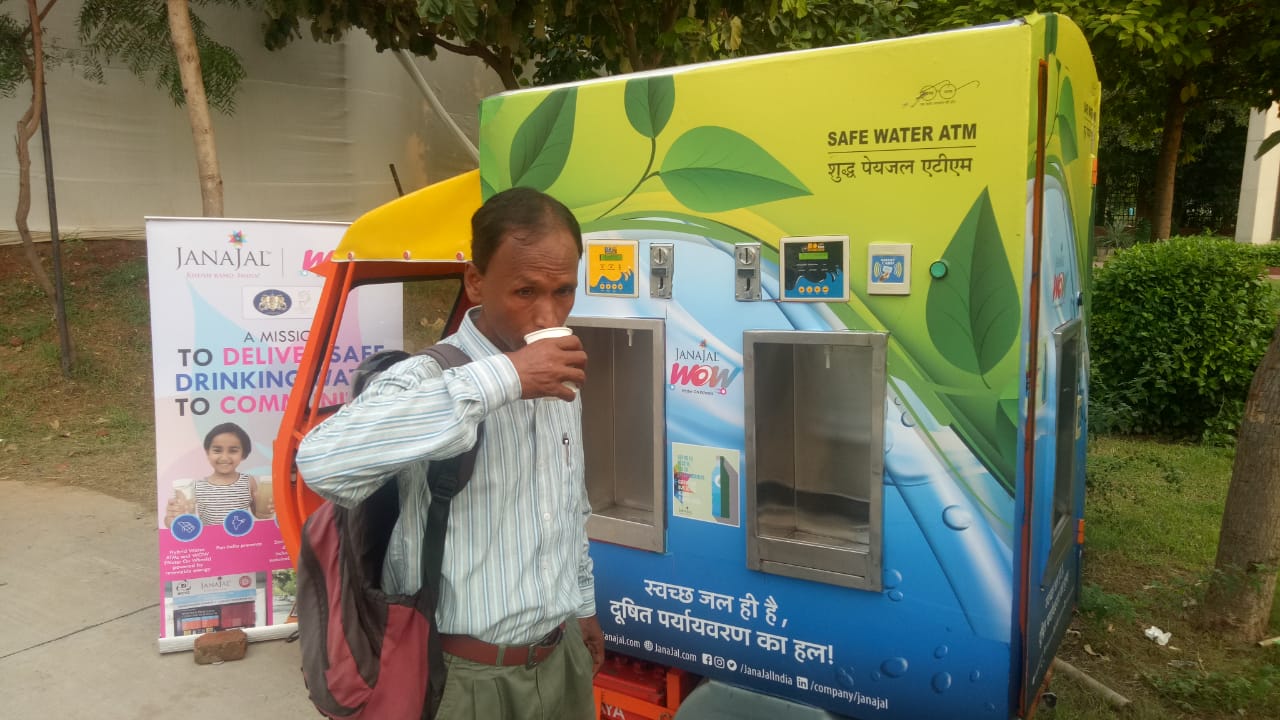 JanaJal partners with the Wildlife Trust of India to provide Water on Wheels(WOW) at Gaj Mahotsav